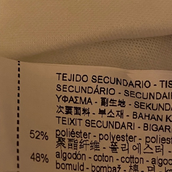 NWT. Zara White Contrast Midi V-neck Dress. Size S. - Picture 9 of 10